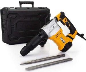 JCB Corded Anti-Vibration 1300W Demolition Hammer Drill with SDS, 15J of Impact Force